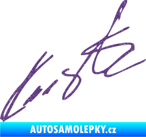 Samolepka Podpis Roman Kresta  Ultra Metalic fialová