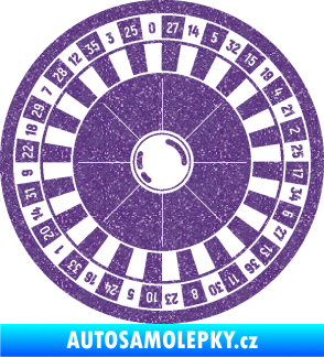 Samolepka Ruleta kolo 001 Ultra Metalic fialová
