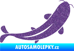 Samolepka Ryba 001 pravá Ultra Metalic fialová