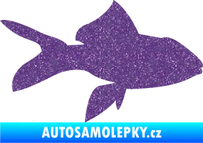 Samolepka Ryba 002 pravá Ultra Metalic fialová