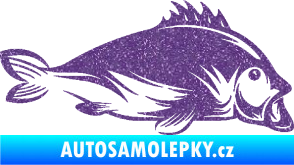 Samolepka Ryba 003 pravá Ultra Metalic fialová