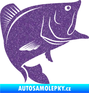 Samolepka Ryba 009 pravá Ultra Metalic fialová