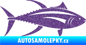Samolepka Ryba 013 pravá tuňák Ultra Metalic fialová