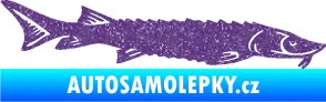 Samolepka Ryba 020 pravá jeseter Ultra Metalic fialová