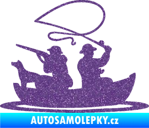 Samolepka Rybaření a lov 001 pravá Ultra Metalic fialová