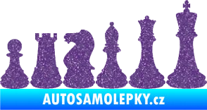 Samolepka Šachy 001 pravá Ultra Metalic fialová