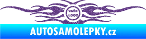 Samolepka Samolepka na zadní sklo plameny se znakem Ultra Metalic fialová