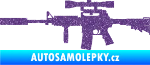 Samolepka Samopal 006 levá Ultra Metalic fialová