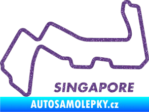 Samolepka Okruh Singapore Ultra Metalic fialová