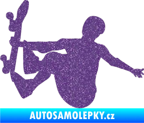 Samolepka Skateboard 008 levá Ultra Metalic fialová