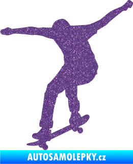 Samolepka Skateboard 011 levá Ultra Metalic fialová