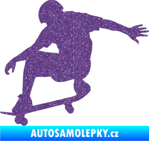 Samolepka Skateboard 012 levá Ultra Metalic fialová