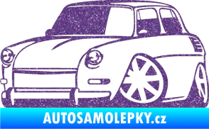 Samolepka Škoda 1000 karikatura levá Ultra Metalic fialová