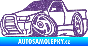 Samolepka Škoda Felicia korba karikatura levá Ultra Metalic fialová
