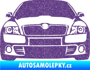 Samolepka Škoda Octavia 2 karikatura  Ultra Metalic fialová