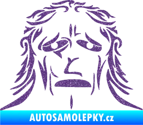Samolepka Sněžný muž Ultra Metalic fialová