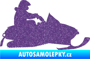 Samolepka Sněžný skútr 002 pravá Ultra Metalic fialová