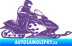 Samolepka Sněžný skútr pravá Ultra Metalic fialová