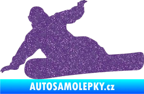 Samolepka Snowboard 001 levá Ultra Metalic fialová