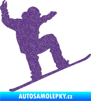 Samolepka Snowboard 003 pravá Ultra Metalic fialová