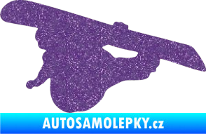 Samolepka Snowboard 007 levá Ultra Metalic fialová