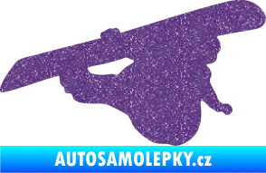Samolepka Snowboard 007 pravá Ultra Metalic fialová