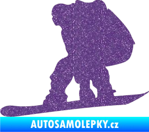 Samolepka Snowboard 010 levá Ultra Metalic fialová