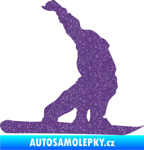 Samolepka Snowboard 011 pravá Ultra Metalic fialová