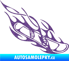 Samolepka Snowboard 015 pravá Ultra Metalic fialová
