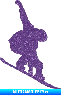 Samolepka Snowboard 018 pravá Ultra Metalic fialová