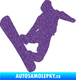 Samolepka Snowboard 020 pravá Ultra Metalic fialová