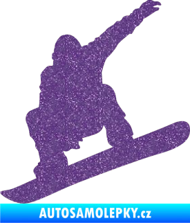 Samolepka Snowboard 021 levá Ultra Metalic fialová