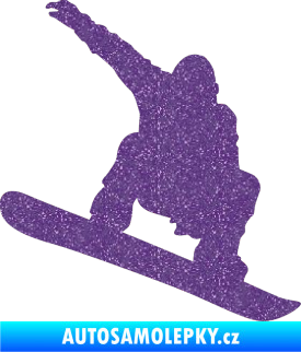 Samolepka Snowboard 021 pravá Ultra Metalic fialová