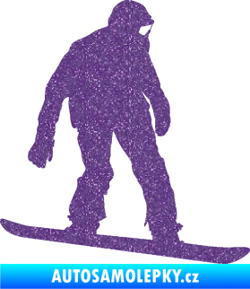 Samolepka Snowboard 027 pravá Ultra Metalic fialová