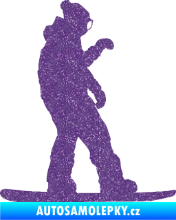 Samolepka Snowboard 028 pravá Ultra Metalic fialová