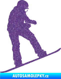 Samolepka Snowboard 030 pravá Ultra Metalic fialová