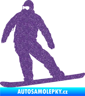 Samolepka Snowboard 034 levá Ultra Metalic fialová