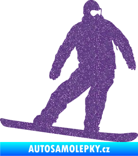 Samolepka Snowboard 034 pravá Ultra Metalic fialová