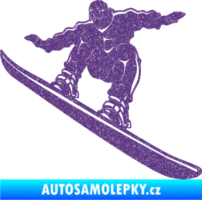 Samolepka Snowboard 038 levá Ultra Metalic fialová