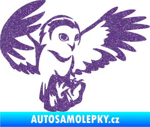 Samolepka Sova 006 pravá Ultra Metalic fialová