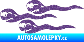 Samolepka Spermie levá Ultra Metalic fialová