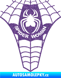 Samolepka Spider woman pavoučí žena Ultra Metalic fialová