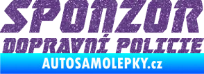 Samolepka Sponzor dopravní policie 002 Ultra Metalic fialová