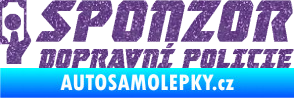 Samolepka Sponzor dopravní policie 004 Ultra Metalic fialová