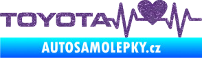 Samolepka Srdeční tep 023 levá toyota Ultra Metalic fialová