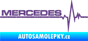 Samolepka Srdeční tep 035 levá mercedes Ultra Metalic fialová