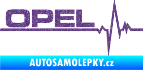 Samolepka Srdeční tep 036 levá Opel Ultra Metalic fialová