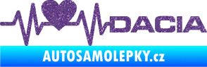 Samolepka Srdeční tep 045 pravá Dacia Ultra Metalic fialová