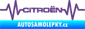 Samolepka Srdeční tep 057 Citroen Ultra Metalic fialová