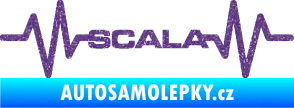 Samolepka Srdeční tep 075 Scala Ultra Metalic fialová